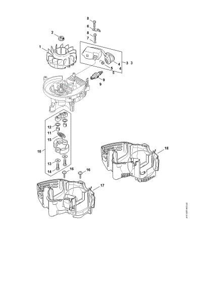 Picture of Ignition system, Clutch HS 82 T