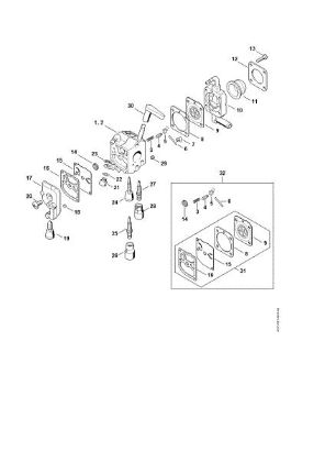 Picture of Carburetor C1Q-S198, C1Q-S140 HS 86 R