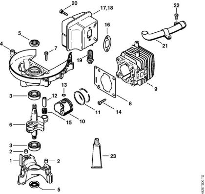 Crankcase, Cylinder Hedge trimmers (HS) HS 86 R Stihl