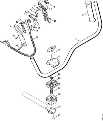 Bike handle KombiEngines (KM) KM 130 Stihl