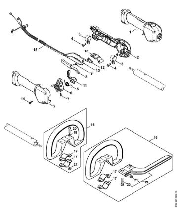 Handle KombiEngines (KM) KM 131 R Stihl