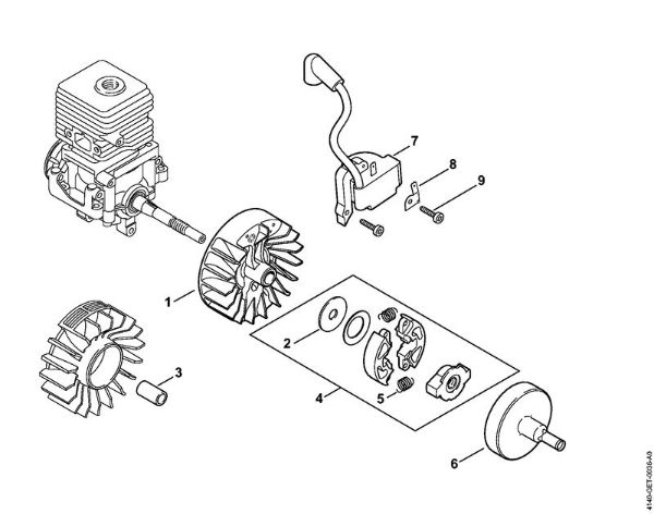 Ignition system, Clutch KombiEngines (KM) KM 55 C-E Stihl