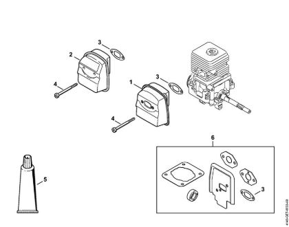 Muffler KombiEngines (KM) KM 55 RC-E Stihl
