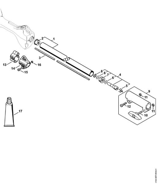 Drive tube assembly KM 56 C KombiEngines (KM) KM 56 RC-E Stihl