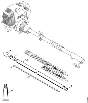 BC-KM Drive tube assembly KombiTools (-KM) BC-KM Stihl