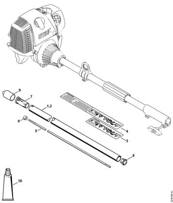 KB-KM Drive tube assembly KombiTools (-KM) KB-KM Stihl