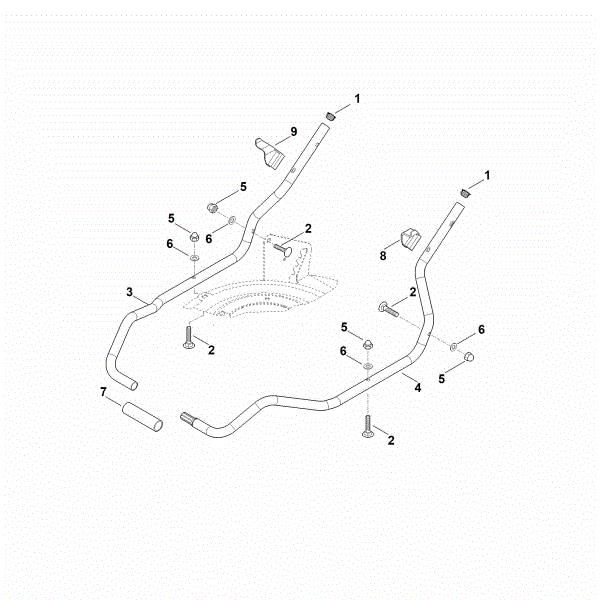 Picture of B - Handle lower part RMA 2.2 RV