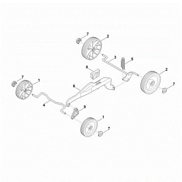 Picture of C - Chassis, height adjustment RMA 239.1 C