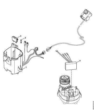 Battery holder, electronic module Cordless lawn mowers (RMA) RMA 410 C Stihl