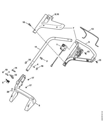 Handle Cordless lawn mowers (RMA) RMA 410 C Stihl