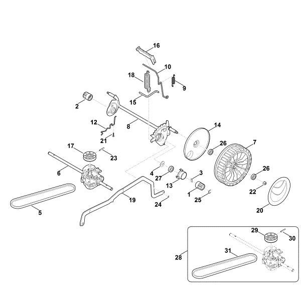 Picture of C - Chassis, height adjustment RMA 443.0 TC