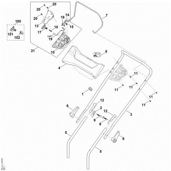 Picture of A - Handle RMA 443.2