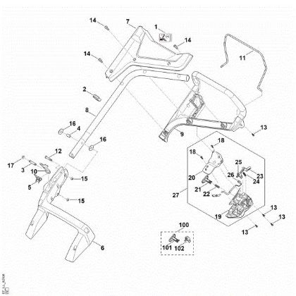 Picture of A - Handle RMA 443.2 C