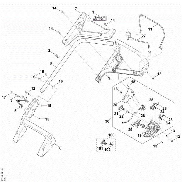 Picture of A - Handle RMA 443.2 PV