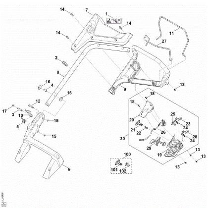 Picture of A - Handle RMA 443.2 VC