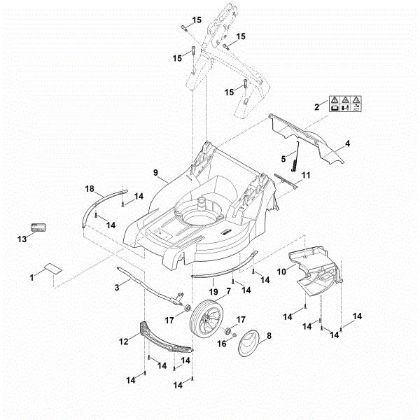 Picture of B - Housing, Front axle RMA 448.0 PC