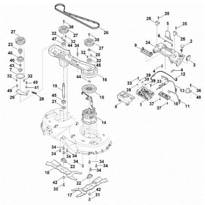 Picture of F - Electronics, blade, motor RMA 765.0 V