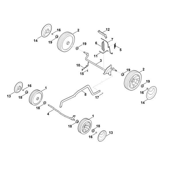 Picture of C - Chassis, height adjustment RME 443.0 C