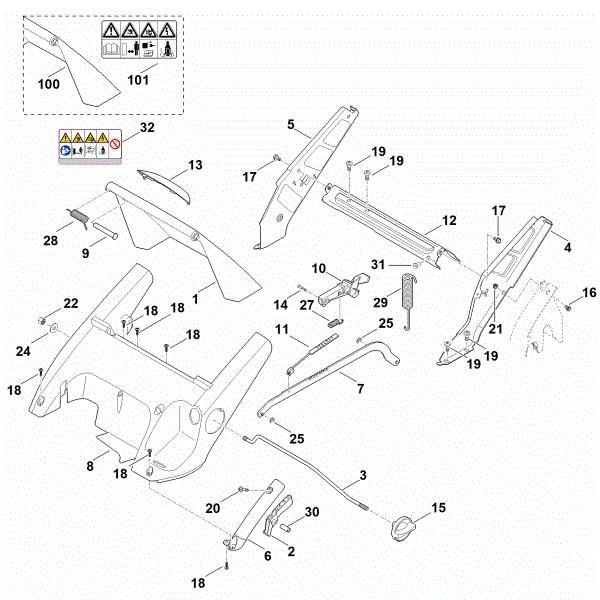 Picture of C - Frame, Height adjustment RME 545.0 C