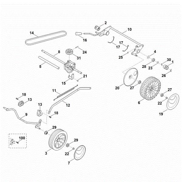 Picture of C - Chassis, Gear box RM 253.2 T