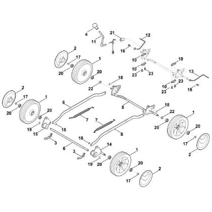 Picture of C - Chassis, height adjustment RM 4.0 R