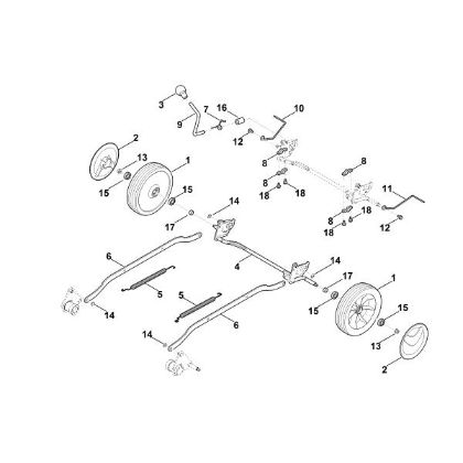 Picture of D - Rear axle, height adjustment RM 4.0 RT
