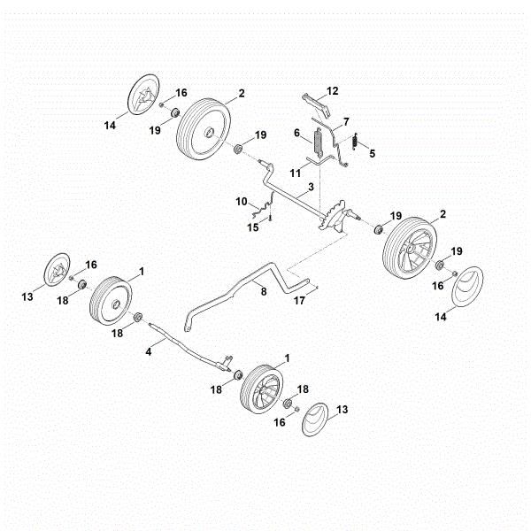 Picture of C - Chassis, height adjustment RM 443.1