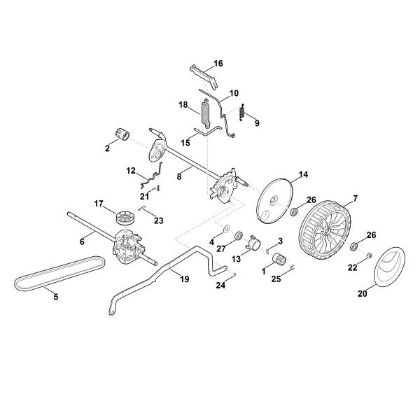 Picture of C - Rear axle, height adjustment RM 448.0 TC