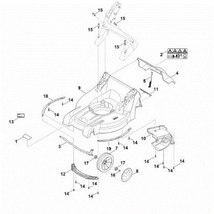 Picture of B - Housing, Front axle RM 448.0 VC