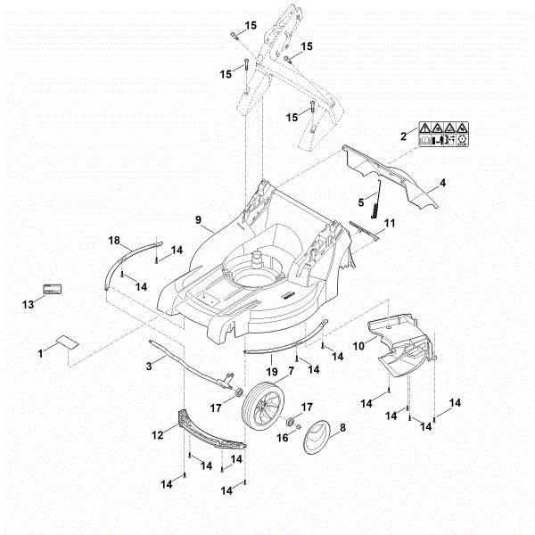 Picture of B - Housing, Front axle RM 448.0 VC