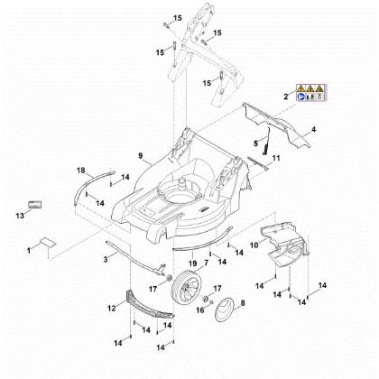 Picture of B - Housing, Front axle RM 448.1 PC