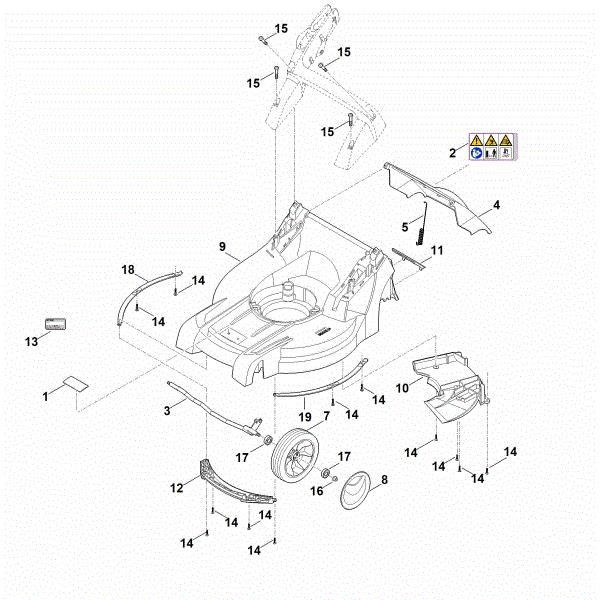 Picture of B - Housing, Front axle RM 448.1 PC