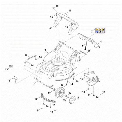 Picture of B - Housing, Front axle RM 448.1 TX