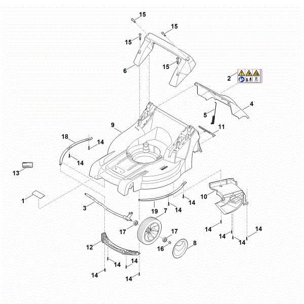 Picture of B - Housing, Front axle RM 448.1 TX
