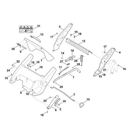 Picture of C - Frame, Height adjustment RM 545.0 V
