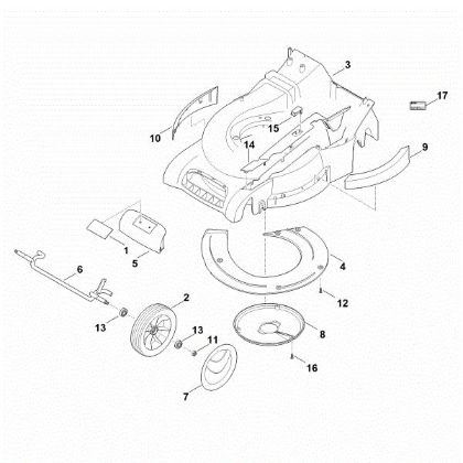 Picture of D - Housing, Front axle RM 545.0 V