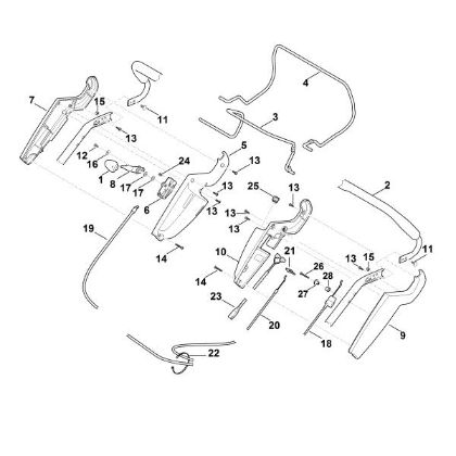 Picture of A - Handle upper part RM 545.0 VE
