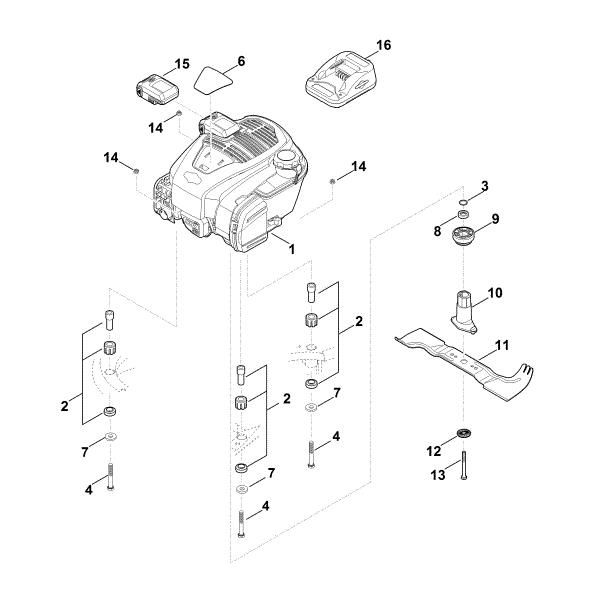 Picture of F - Engine, blade RM 545.0 VE