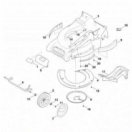 Picture of D - Housing, Front axle RM 545.0 VM