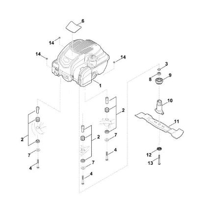 Picture of F - Engine, blade RM 545.0 VM
