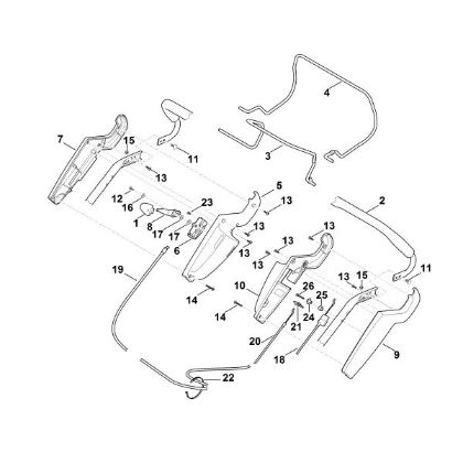 Picture of A - Handle upper part RM 545.0 VR