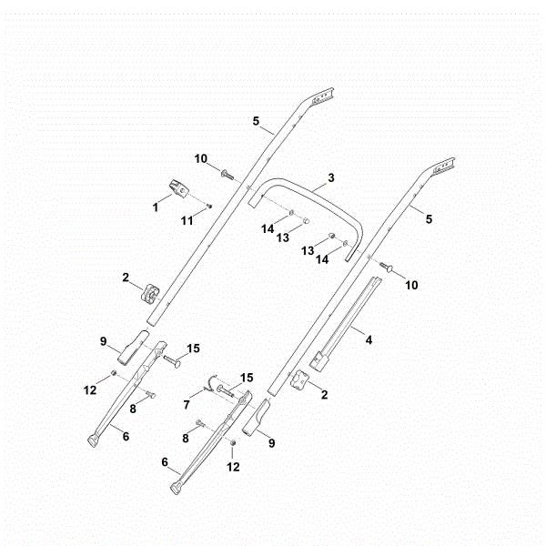 Picture of B - Handle lower part RM 545.1