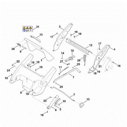 Picture of C - Frame, Height adjustment RM 545.1 T