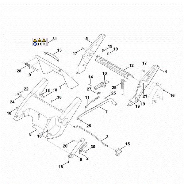 Picture of C - Frame, Height adjustment RM 545.1 T