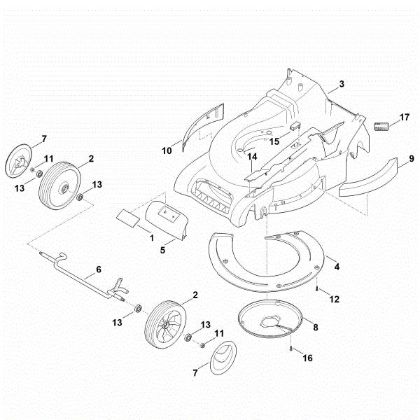 Picture of D - Housing, Front axle RM 545.1 T