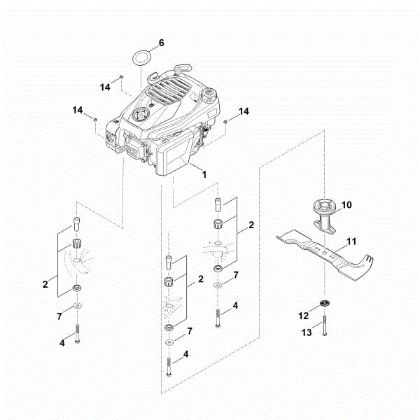 Picture of F - Engine, blade RM 545.1 T