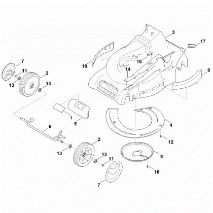 Picture of D - Housing, Front axle RM 545.1 V