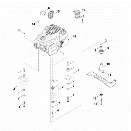 Picture of F - Engine, blade RM 545.1 VE
