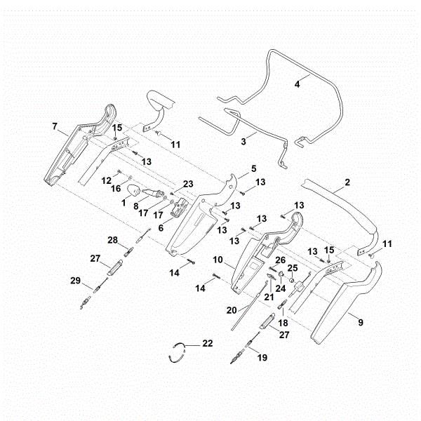 Picture of A - Handle upper part RM 545.1 VM