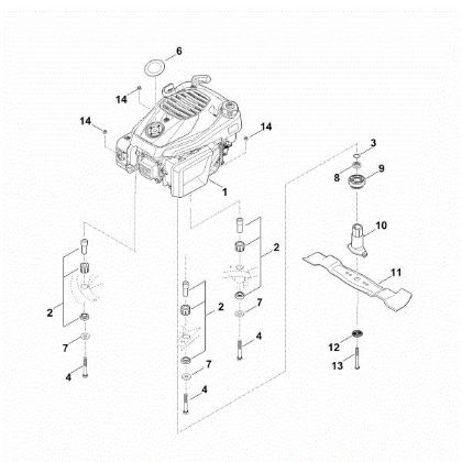 Picture of F - Engine, blade RM 545.1 VM